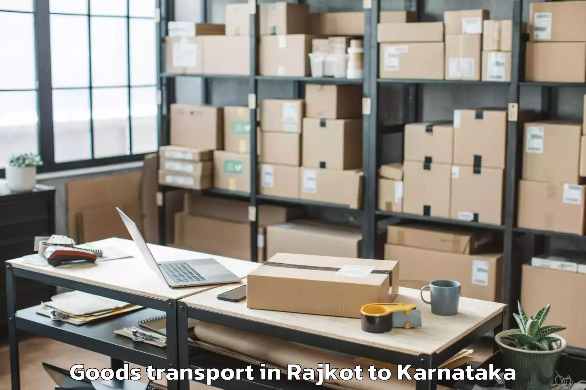 Hassle-Free Rajkot to Pavugada Goods Transport